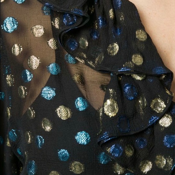 Saint Laurent blouse new with tags polka dots - Picture 4 of 6